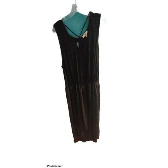 Moa Moa | Dresses | Moa Moa Plus Size Black Maxi Dress With Shorts Built In  New 2x 481 | Poshmark